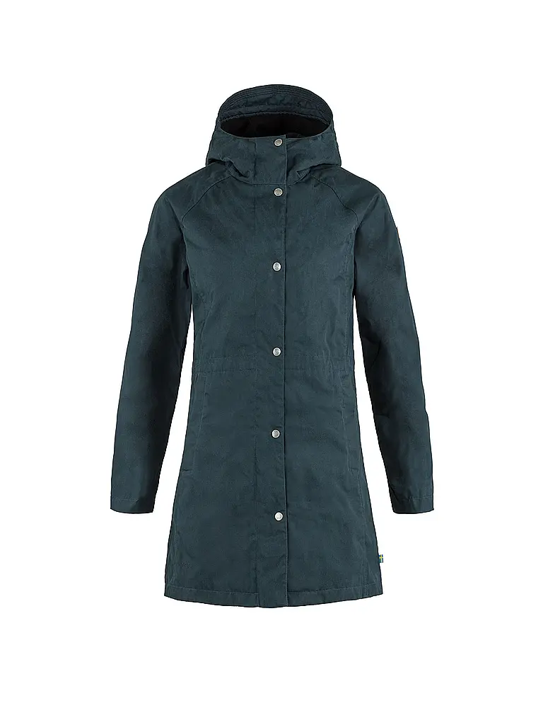 FJÄLLRÄVEN | Parka d'hiver pour femme Karla Hydratic à capuche | Bleu foncé