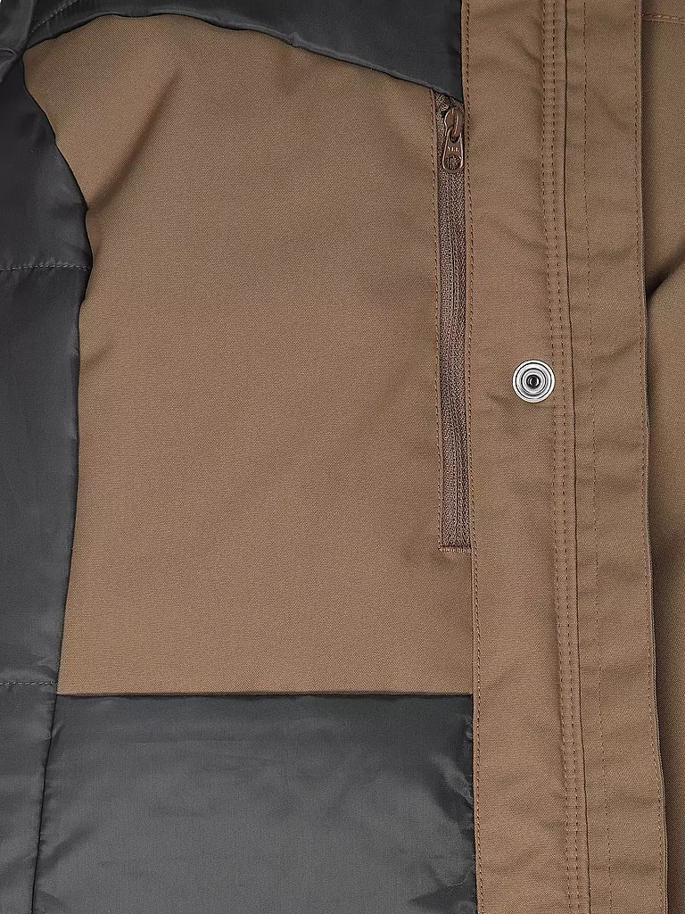 FJÄLLRÄVEN | Parka d'hiver pour femme Nuuk Lite à capuche | Marron