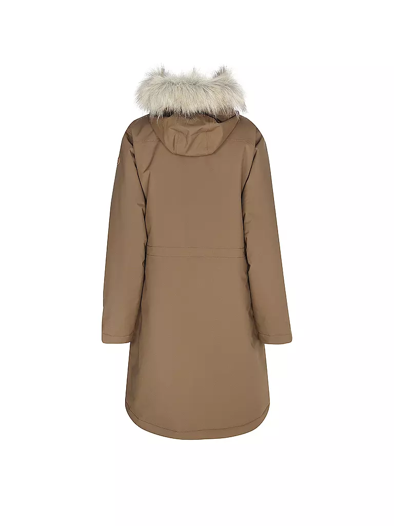 FJÄLLRÄVEN | Parka d'hiver pour femme Nuuk Lite à capuche | Marron