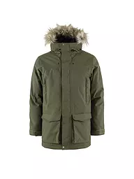 FJÄLLRÄVEN | Parka d'hiver pour homme Nuuk Lite à capuche | Olive