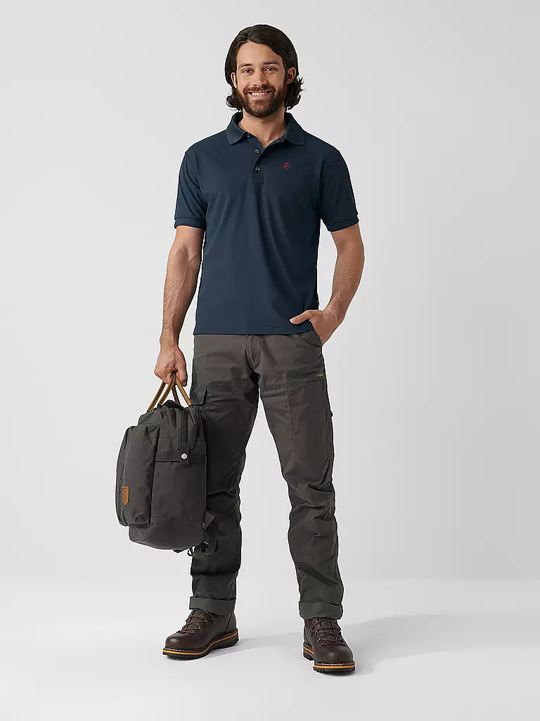 FJÄLLRÄVEN | Polo fonctionnel pour homme Crowley Pique | Bleu foncé
