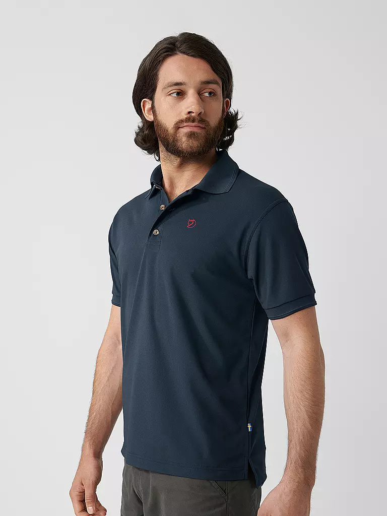FJÄLLRÄVEN | Polo fonctionnel pour homme Crowley Pique | Bleu foncé