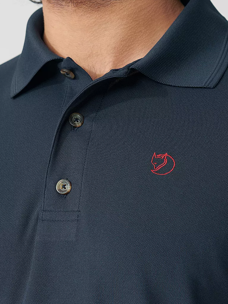 FJÄLLRÄVEN | Polo fonctionnel pour homme Crowley Pique | Bleu foncé