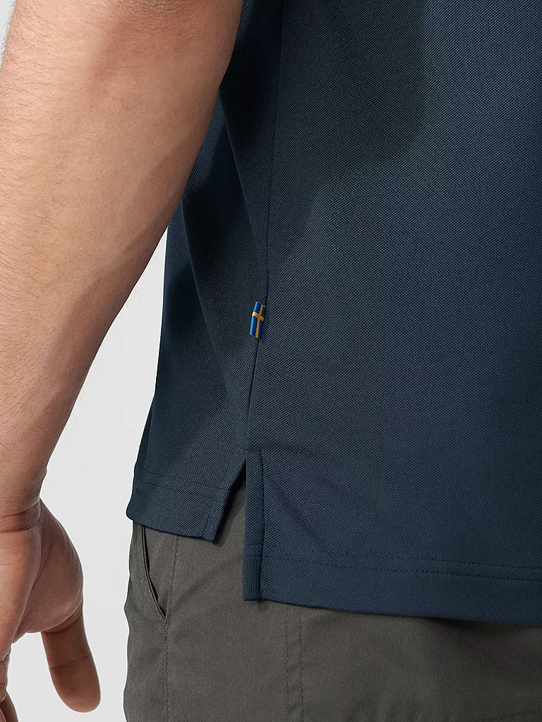 FJÄLLRÄVEN | Polo fonctionnel pour homme Crowley Pique | Bleu foncé