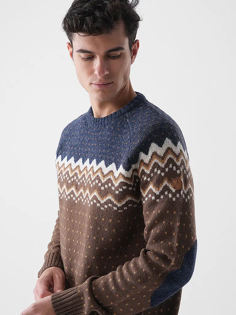 FJÄLLRÄVEN | Pull fonctionnel en laine tricotée Oevik pour homme |