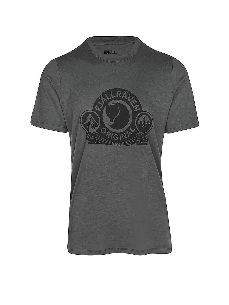FJÄLLRÄVEN | T-shirt de sport homme Abisko Wool Classic | Gris