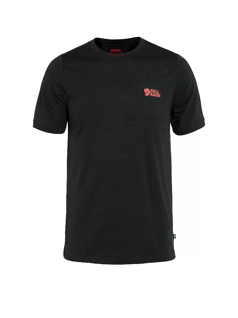 FJÄLLRÄVEN | T-shirt de sport homme Abisko Wool | Noir