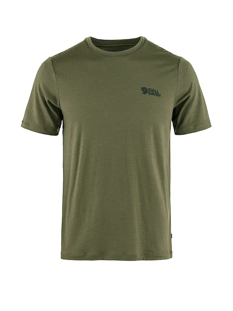 FJÄLLRÄVEN | T-shirt de sport homme Abisko Wool | Olive
