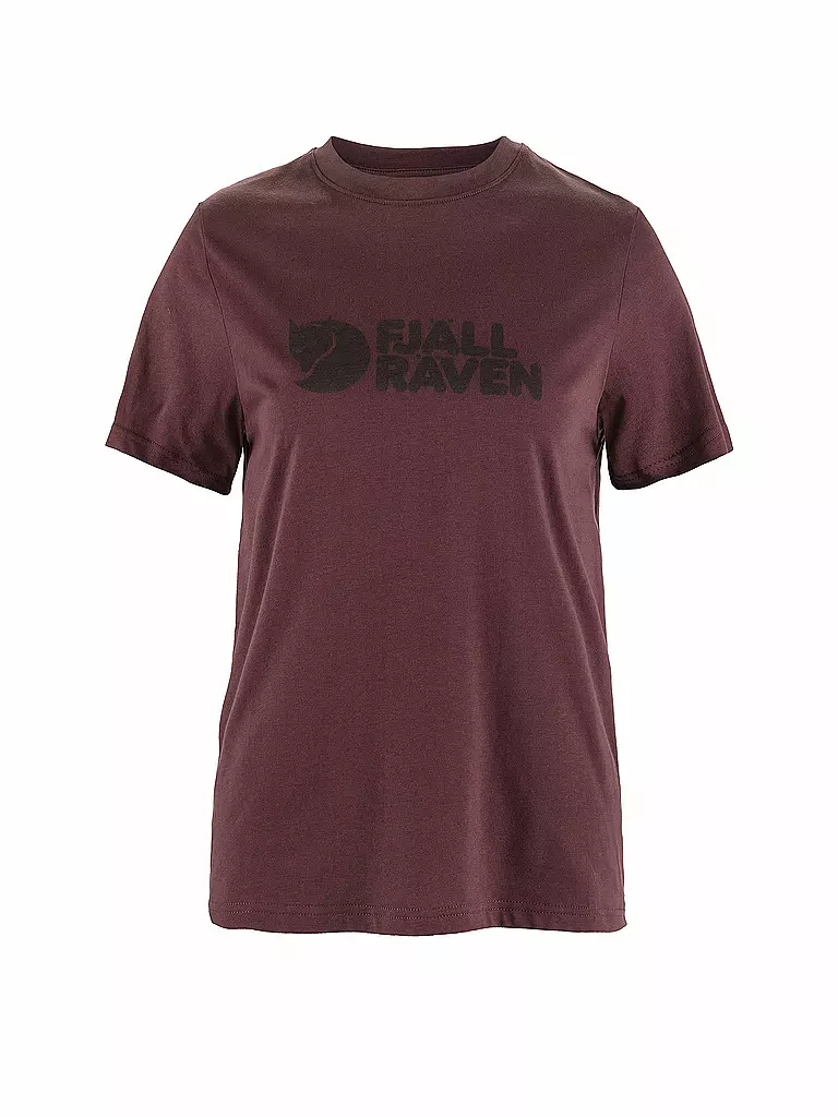 FJÄLLRÄVEN | T-shirt de sport logo femme | Rouge foncé