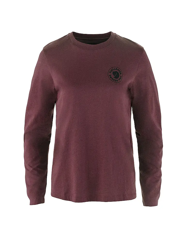 FJÄLLRÄVEN | T-shirt de sport pour femmes Logo 1960 | Rouge foncé