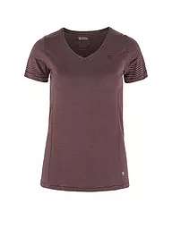 FJÄLLRÄVEN | T-shirt Femme Abisko Cool W | Rouge foncé