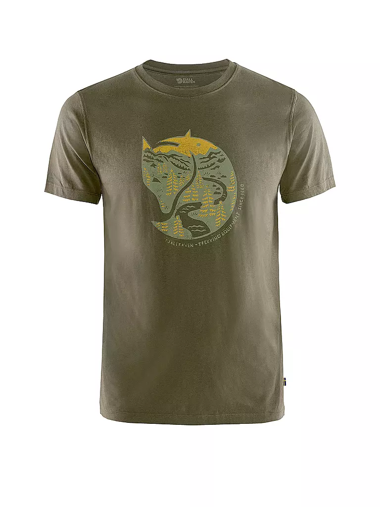 FJÄLLRÄVEN | T-shirt homme Arctic Fox | Olive
