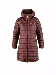 FJÄLLRÄVEN | Veste d'hiver pour femme Snow Flake Down Hoodie | Rouge foncé