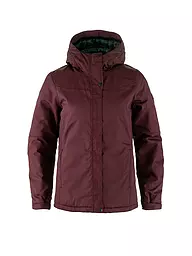 FJÄLLRÄVEN | Veste d'hiver pour femme Stina Padded G1000 à capuche | Rouge foncé