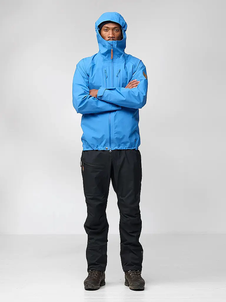 FJÄLLRÄVEN | Veste de randonnée pour homme Keb 3L GTX à capuche | Bleu