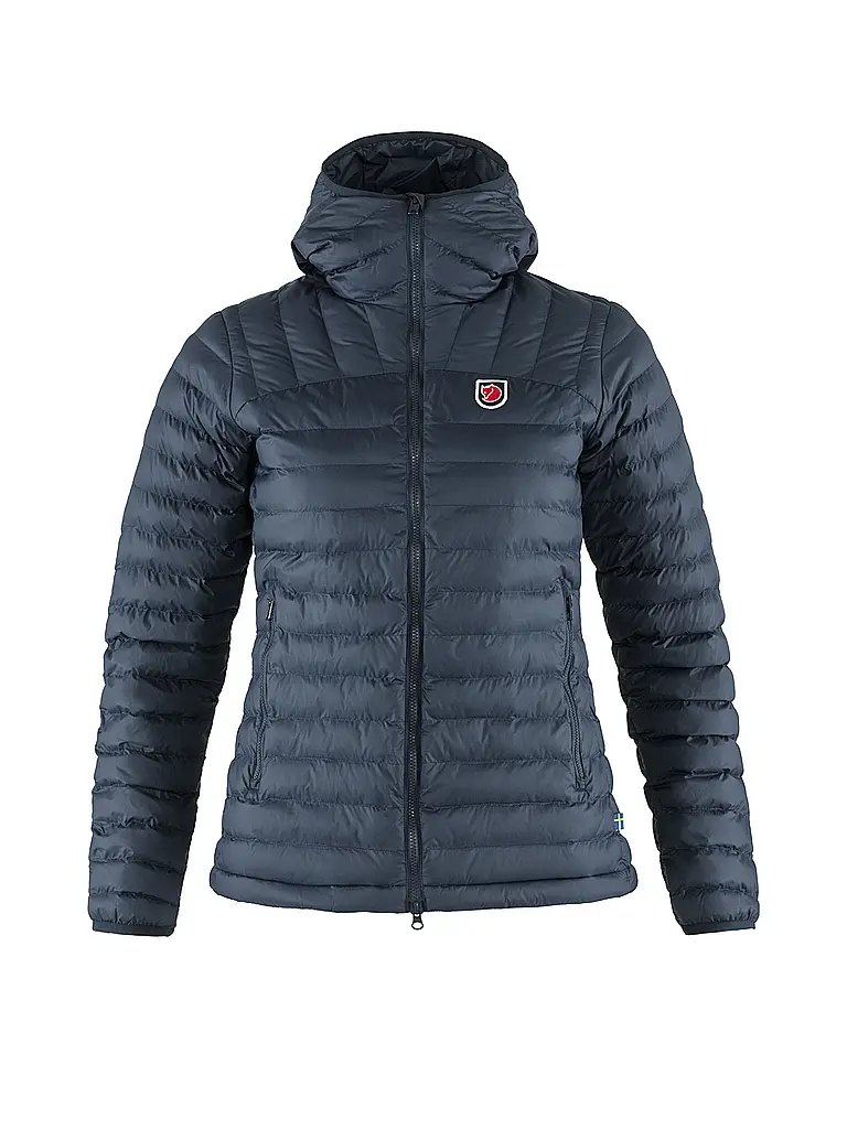FJÄLLRÄVEN | Veste isolante Expedition Lätt à capuche pour femmes | Bleu foncé