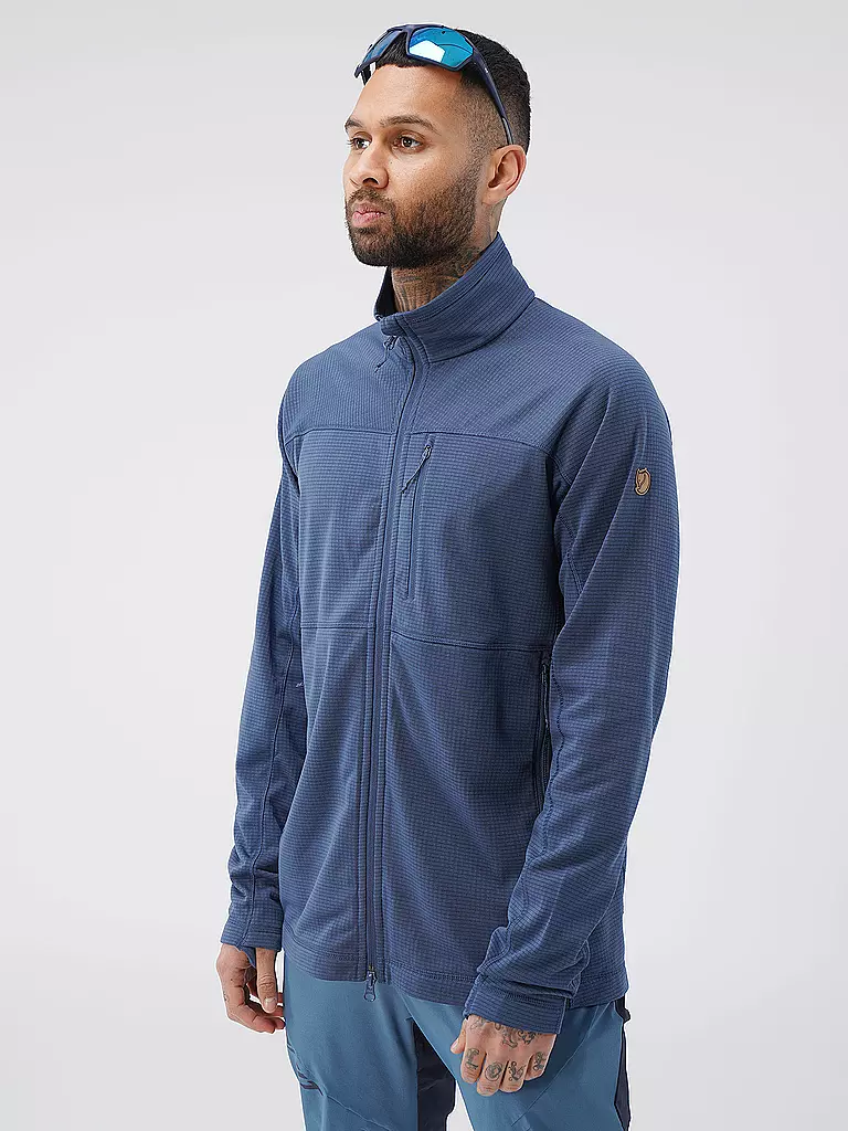 FJÄLLRÄVEN | Veste polaire Abisko Lite pour homme | Bleu foncé