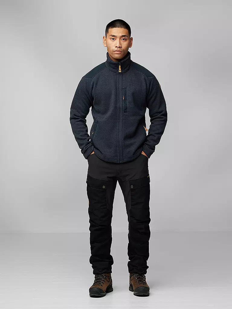 FJÄLLRÄVEN | Veste polaire Buck pour homme | Bleu foncé
