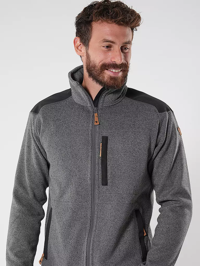 FJÄLLRÄVEN | Veste polaire Buck pour homme | Gris clair