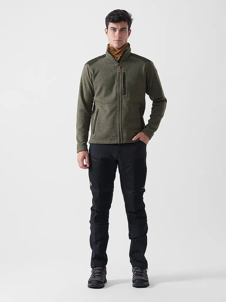 FJÄLLRÄVEN | Veste polaire Buck pour hommes | Olive