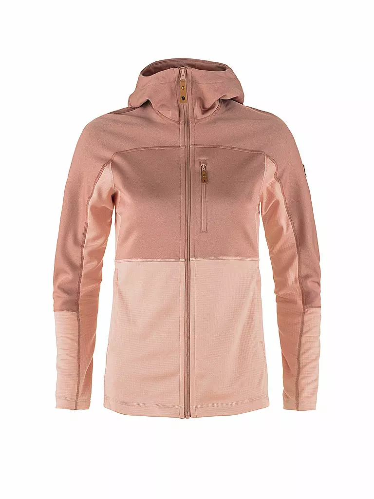 FJÄLLRÄVEN | Veste polaire femme Abisko Trail Hoodie | Rose