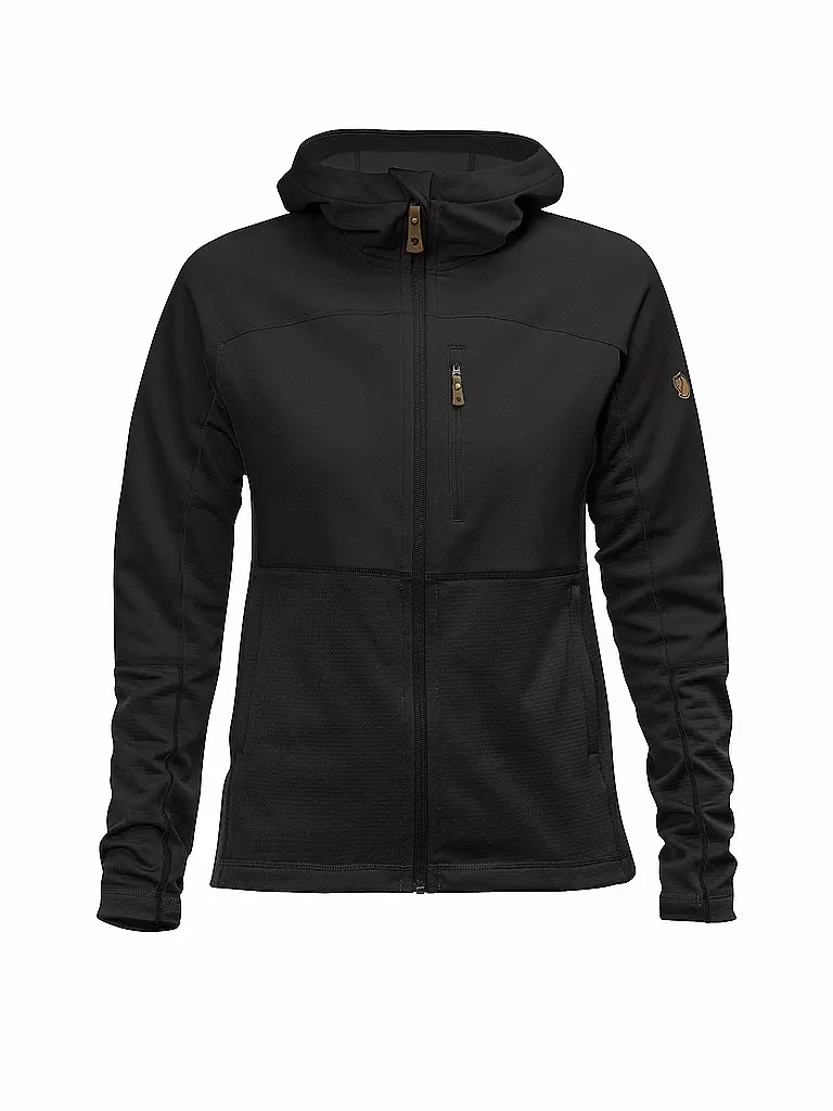 FJÄLLRÄVEN | Veste polaire pour femme Abisko Trail Hoodie | Noir