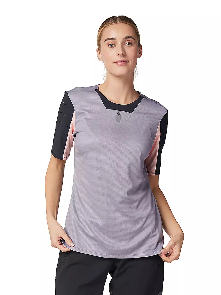FOX | Maillot de cyclisme Defend pour femmes | Gris clair