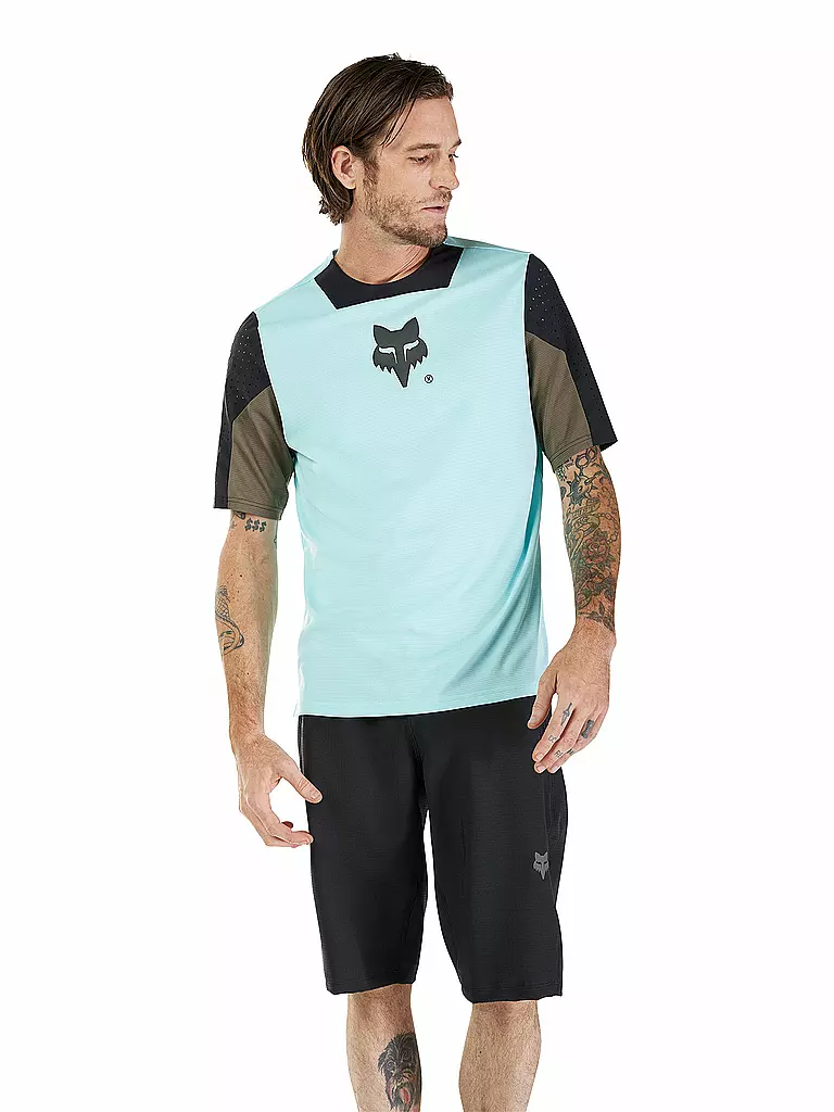 FOX | Maillot de cyclisme homme Defend Elevated | Bleu clair