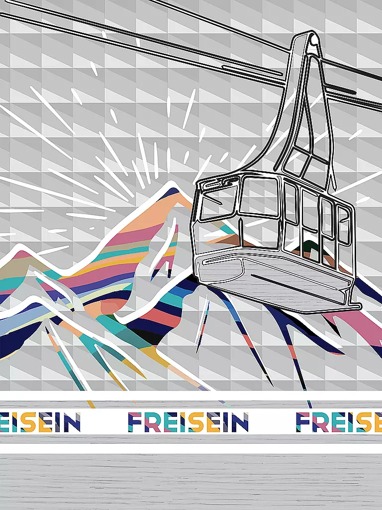 FREISEIN | Damen Multifunktionstuch HavensLadder | Gris clair