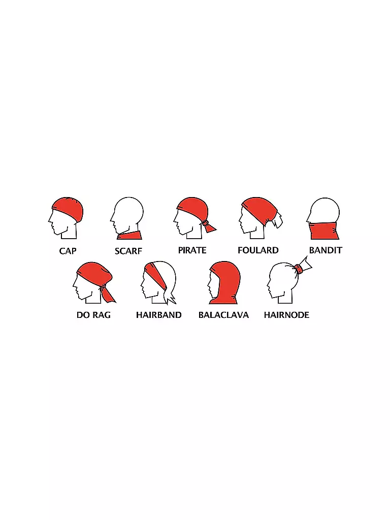 FREISEIN | Damen Multifunktionstuch HavensLadder | Gris clair