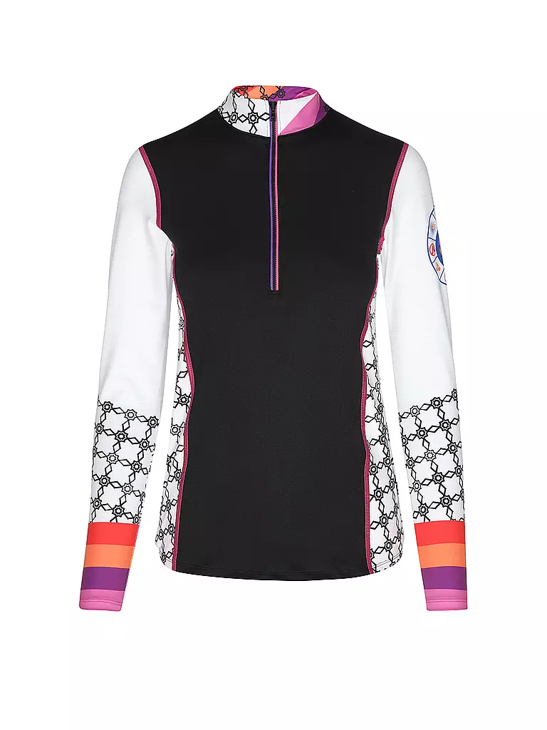 FREISEIN | Damen Unterzieh Zipshirt Winter Wonder | Noir