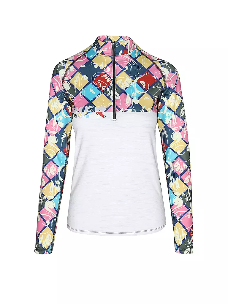 FREISEIN | Sous-pull zippé de ski pour femme Mounten | Gris clair