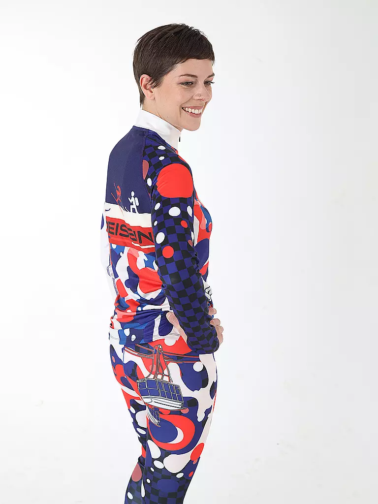 FREISEIN | Sous-pull zippé pour femme Speed Queen | Multicolore