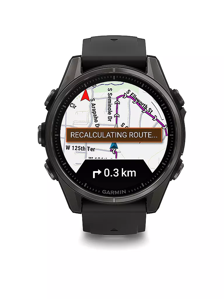 GARMIN | Montre GPS multisports connectée Fenix 8 Amoled Sapphire 43 mm | Noir