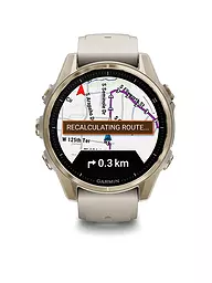 GARMIN | Montre GPS multisports connectée Fenix 8 Amoled Sapphire 43 mm | Beige