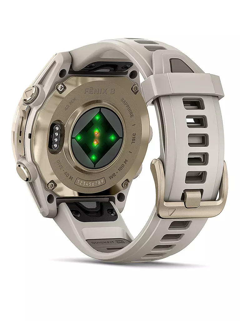 GARMIN | Montre intelligente GPS multisports Fenix 8 Amoled Sapphire 43 mm |
