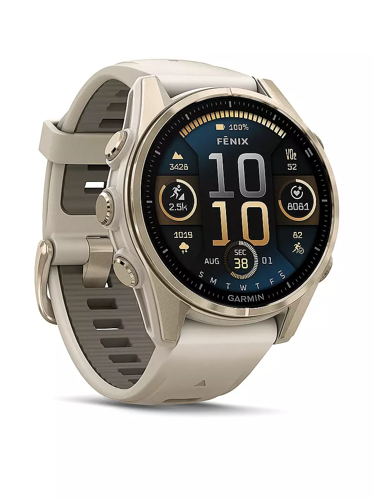 GARMIN | Montre intelligente GPS multisports Fenix 8 Amoled Sapphire 43 mm |