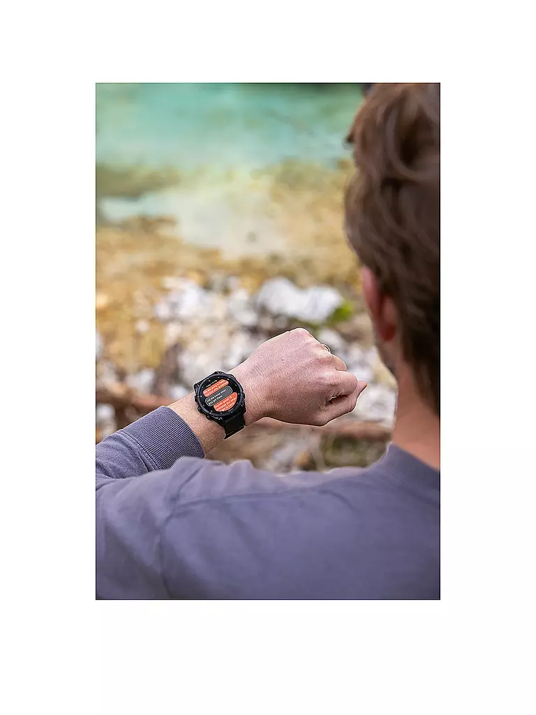 GARMIN | Montre intelligente GPS multisports Fenix 8 Amoled Sapphire 47 mm | Orange