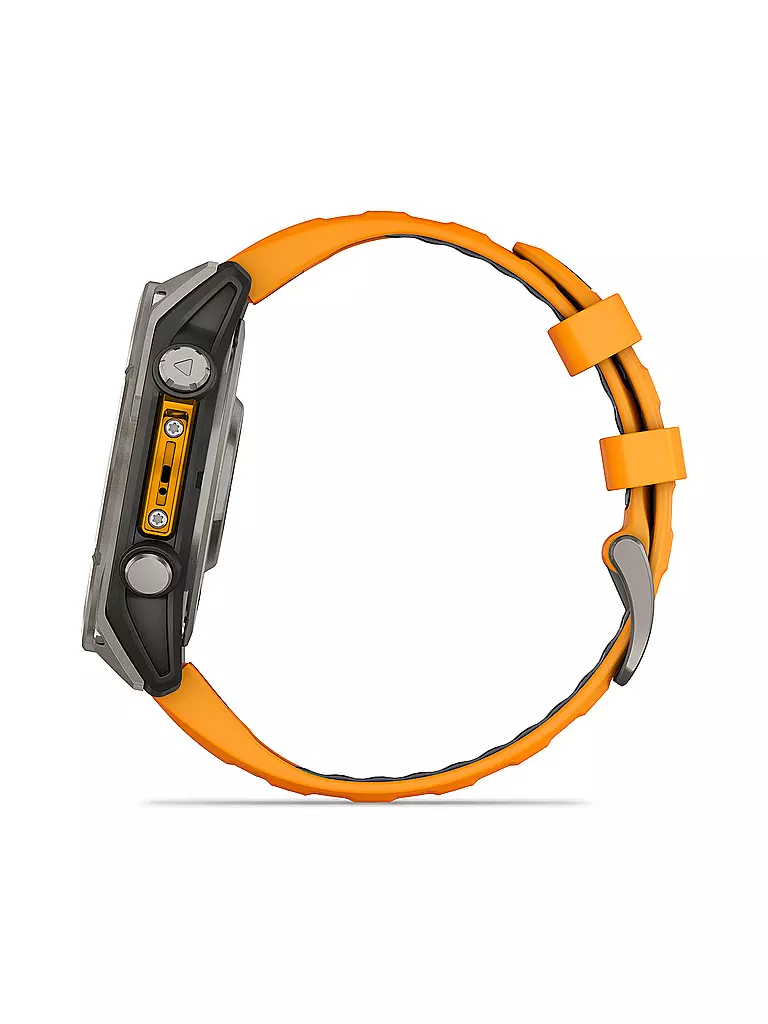 GARMIN | Montre intelligente GPS multisports Fenix 8 Amoled Sapphire 47 mm | Orange