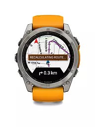 GARMIN | Montre intelligente GPS multisports Fenix 8 Amoled Sapphire 51 mm | Orange