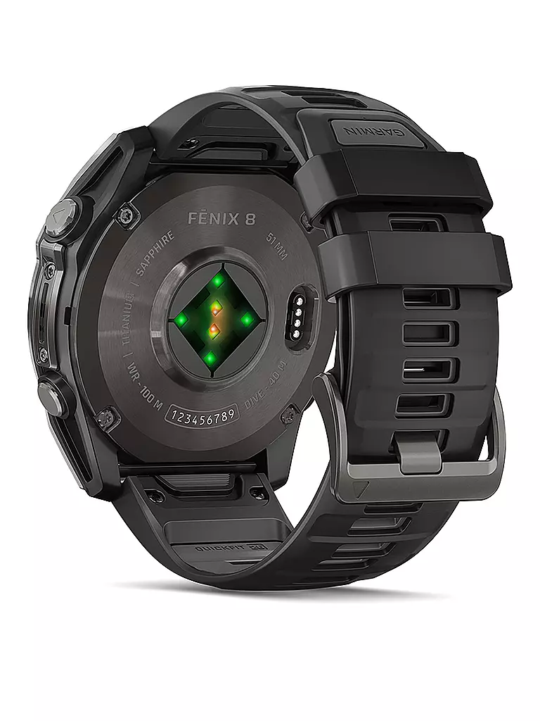 GARMIN | Montre intelligente GPS multisports Fenix 8 Amoled Sapphire 51 mm |