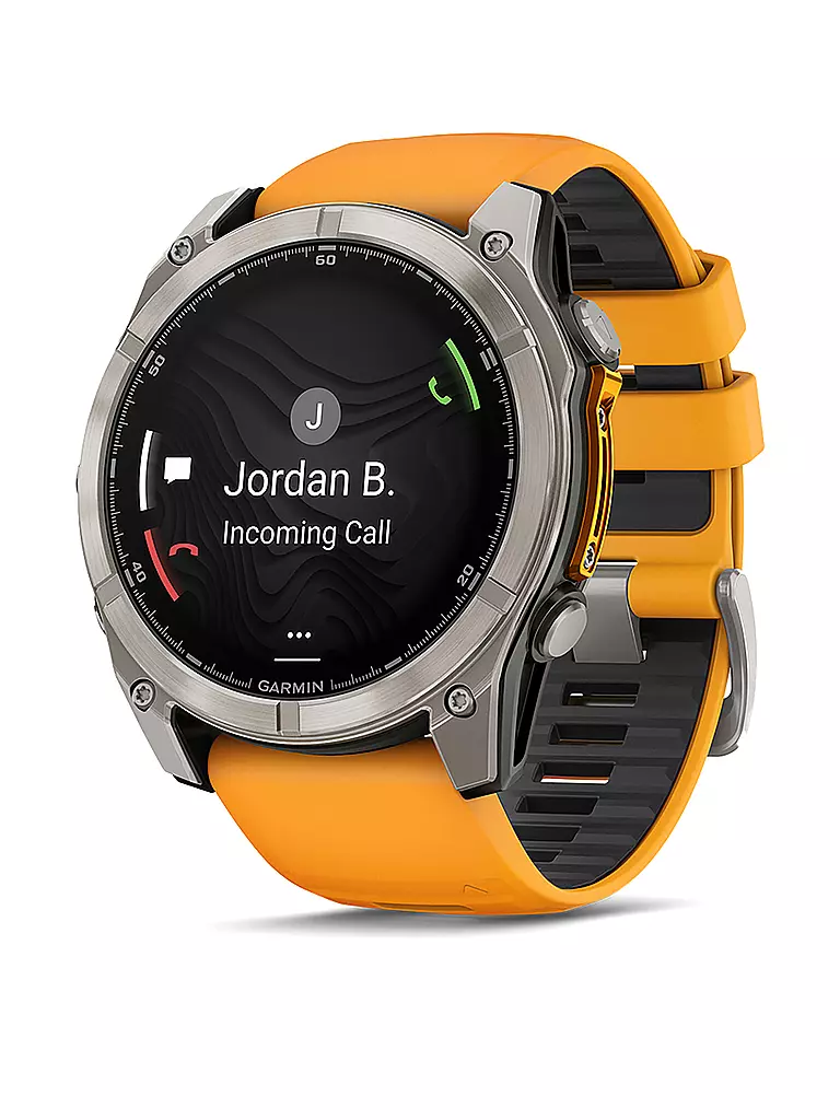 GARMIN | Montre intelligente GPS multisports Fenix 8 Amoled Sapphire 51 mm | 
