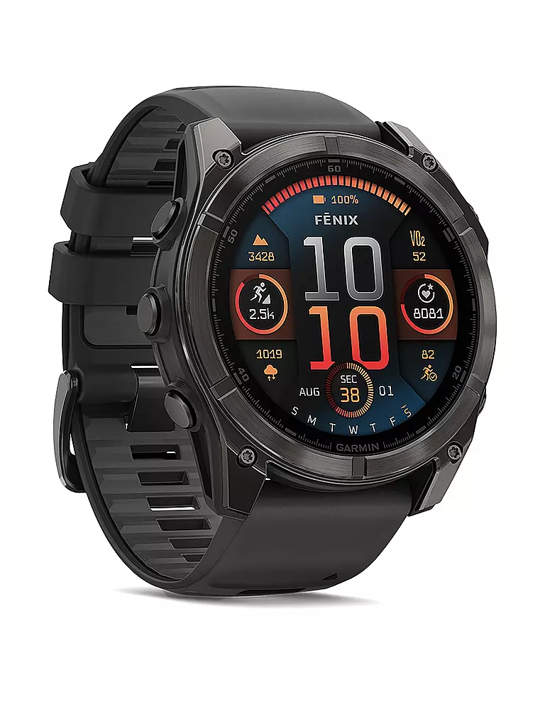 GARMIN | Montre intelligente GPS multisports Fenix 8 Amoled Sapphire 51 mm |