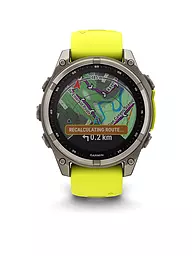 GARMIN | Montre intelligente GPS multisports Fenix 8 Solar Sapphire 47 mm | Orange