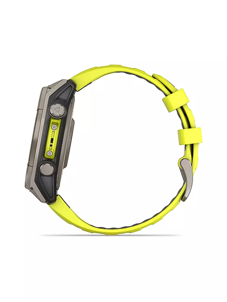 GARMIN | Montre intelligente GPS multisports Fenix 8 Solar Sapphire 47 mm | Orange