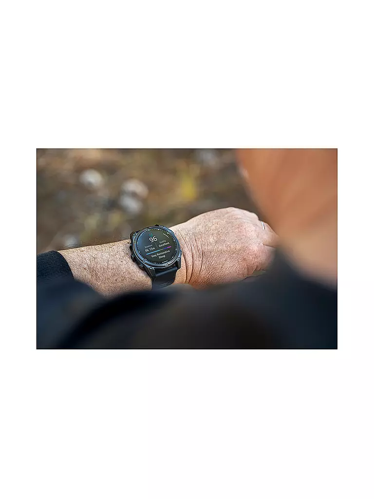 GARMIN | Montre intelligente GPS multisports Fenix 8 Solar Sapphire 51 mm | Gris