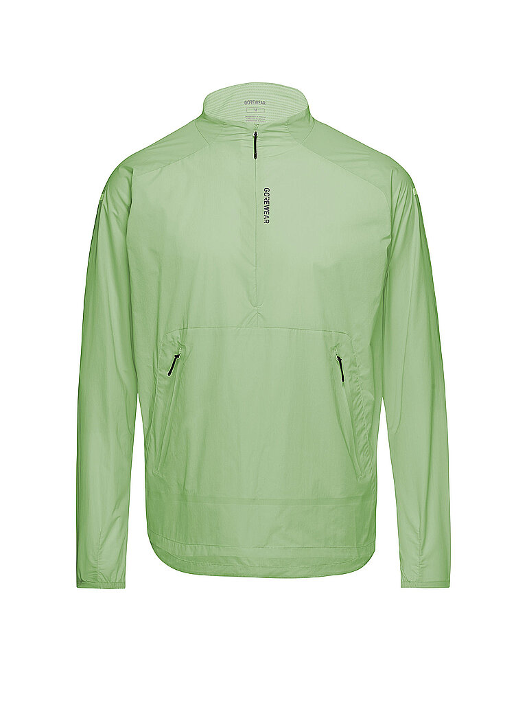 Veste de running Concurve Coupe-vent vert clair M