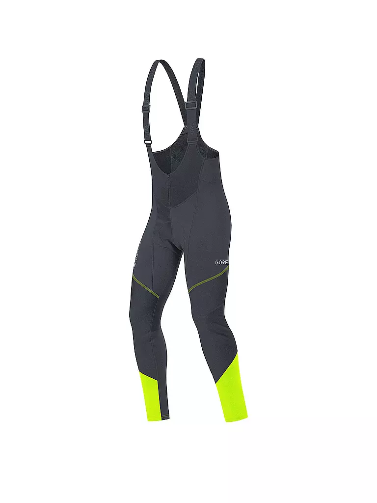GOREWEAR | Cuissard de cyclisme à bretelles pour homme C3 GORE® WINDSTOPPER® | Noir
