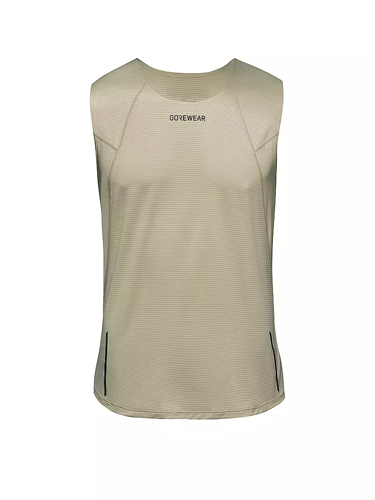 GOREWEAR | Débardeur de course pour homme Contest 2.0 | Beige