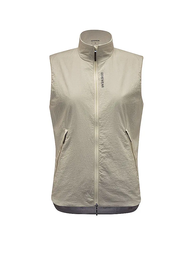 GOREWEAR | Gilet de course pour femme CONCURVE WINDSTOPPER® | Beige